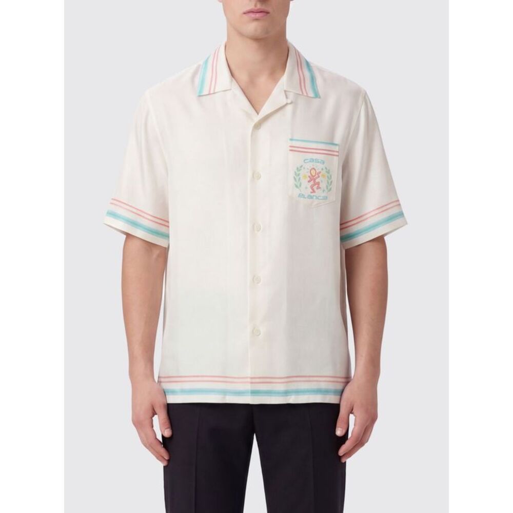 Casablanca Men The Essential Experience Printed Silk Shirt Casablanca